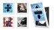 Show and Listen Vinyl Record Frames (Set of 4) &ndash; White Flip-Open Wall Fram