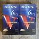 Lot of 2 Sony T-120VF Premium Grade Blank VHS Tape T-120 - New