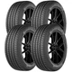(QTY 4) 215/55R17 Yokohama Avid Ascend GT 94V SL Black Wall Tires
