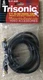 Trisonic TS-FF-06BK: 6ft. RG-59U Coaxial Cable w. Gold F Connectors - Black