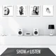Show And Listen Vinyl LP Display Frame Easy Open - White - 4 PACK