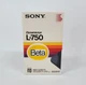 Sony Betamax L-750 Recordable Beta Tape Hi-Packing New Sealed