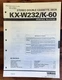 Yamaha KX-W232 K-60 Cassette Service Manual *Original*
