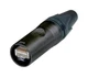 1pc Neutrik NE8MX6-B-T Modular Connector, Black Chromium, Rj45 Plug, 1 X 1