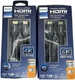 Philips 6ft Premium HDMI Cable 4K 60Hz 18Gbps Braided Gold 2-Pack SWV6220P/27