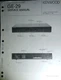 KENWOOD GE-29 Graphic Equalizer Service Manual Original