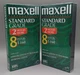 Lot of 2 NEW Maxell 8 Hours VHS T-160 Standard Grade Video Cassette Tapes Sealed