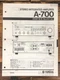 Yamaha A-700 Amplifier Service Manual *Original*