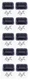 (10 PACK) PENN ELCOM H7154K Spring Loaded BLACK Recessed Case Handle w/Screws