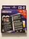 5 Pack Memorex CD-R Discs 700mb/80min 40x W/slim Jewel Cases (4) New Sealed 