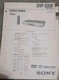 Sony DVP-S350 CD DVD Player Factory Repair Service Manual *Original*