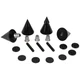 Dayton Audio DSS4-BK Black Speaker Spike Set 4 Pcs