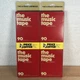Vintage &ldquo;The Music Tape&rdquo; By Capitol x4 90 Minute 8-track Recording Cartridges