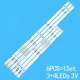 6Pcs LED Strips For LG 43" TV 43UJ6300 43uk6090pua 43UM6910PUA SSC-43UK63
