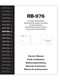 Operating Instructions for Rotel RB-976