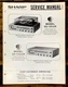 Sharp SG-141UR Radio / Stereo System Service Manual *Original*