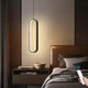 AOMEI 15.75 Inch Black Full Spectrum Bedroom Bedside Dining Room Minimalist S...