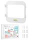 No-Stud, No-Drill Metal Wall Mount for Skylight Calendar Max 27", No-Drill In...