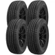 (QTY 4) P265/70R17 Kumho Crugen HT51 113T SL Black Wall Tires