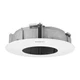 Hanwha Techwin SHD-2510FPW Plenum Rated In-Ceiling Flush Mount for PNM-9084QZ &