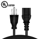 UL 6ft AC Power Cord for HP EliteOne 800 G1 G2 G3 G4 G5 G6 All-in-One Desktop