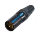 Neutrik NC10MXX-14-B 10 Pole Male XLR connector. 8 Data + 2 Power pins