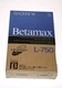 NEW Vintage Sony Betamax L-750 Blank Recordable Beta Video Cassette Tape