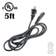 PwrON 5ft UL Power Cord Cable for TiVo TCD230040 TCD540080 R54080 Receiver DVR