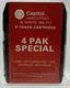 Vintage NOS Capitol Records Unrecorded 8-track Cartridges 80 Minute 4 Pack