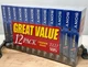 Sony T-120VF VHS Blank Tapes 12 Pack Premium Grade Factory Sealed NOS