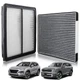Engine & Cabin Air Filter For Kia Telluride 2020-2025 Hyundai Santa Fe 2019-2020
