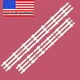  LED Backlight Strips(6) SVV550AV9 3X13 For Vizio D55X-G1 LTMDXWAV LED Bars 