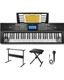 Donner DEK-610S Upgraded 61 Key Piano Electric Keyboard Kit with 249 Voices, 249