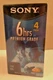 SONY T-120VF 6 hrs EP Premium Grade BLANK VHS Video Tapes 4-Pack, New & Sealed 