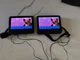 PHILLIPS PET9402/37 9 Inch 2 Car DVD Portable Players Pair Set