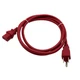 6' Red Power Cable for MACKIE PROFX8 PROFX12 PROFX16 PROFX22