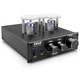 Pyle Bluetooth Tube Amplifier Stereo Receiver - 600W Home Audio 1, Black 
