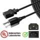 6ft UL AC IN Power Cord Cable For VIZIO TV VA320M E320VA VL320M VOJ320F1A VO370M