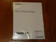 New Sony Paperwork Packet Quick Start Guine For Google TV NSZ-GT1 1-419687913G