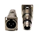 (2) Two Genuine NEUTRIK NA3MDF "D Panel" 3 Pin XLR Male to Female Adapter