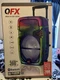 QFX TMS-1560 15" Bluetooth Rechargeable Speaker TWS 360&deg; Lighting FM Radio