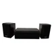 Sony SS-MSP2 Bookshelf Speakers Pair + SS-CNP2 Center Speaker Used